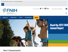 Tablet Screenshot of fnih.org
